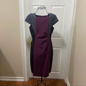 Tahari Arthur S. Levine purple dress